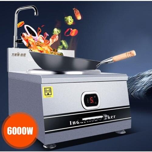 High-power Commercial Induction Cooker Concave Desktop Induction Cooker 8000w Induction Cooker Large Cooking Pot Stove WDC-502B