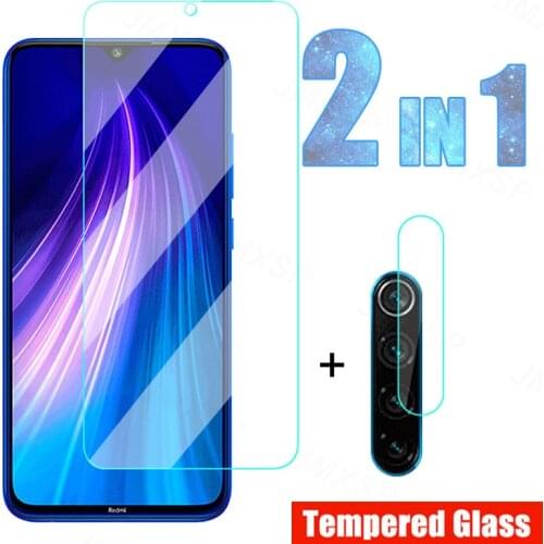 Tempered Glass For Xiaomi Redmi Note 8 8T Pro Protective Glass For Redmi 8 8A S2 Go K20 Camera Lens Film Screen Protector Cover
