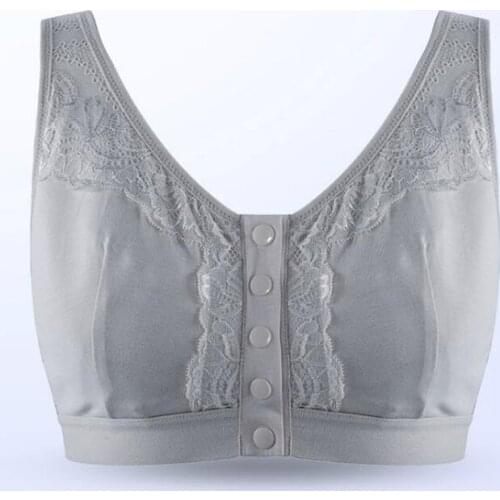 Artificial Breast Bra Suit Women After Breast Cancer Surgery Fake Breasts Bras Underwear Wire Free Front Female Buckle Bra H4626