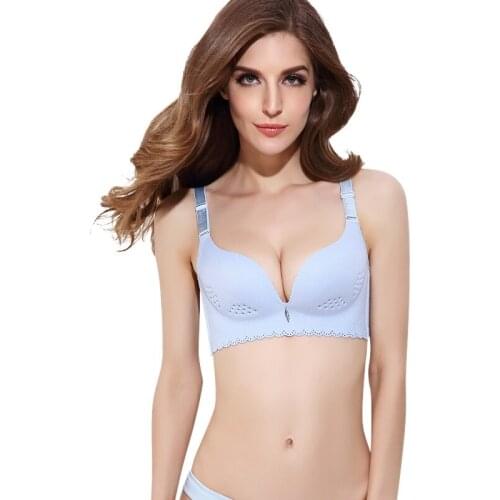 Women Plus Size Comfort Breathable Seamless Bra Sexy Lingerie Bralette Adjusted Wireless Push Up Bras Womens Intimates Under