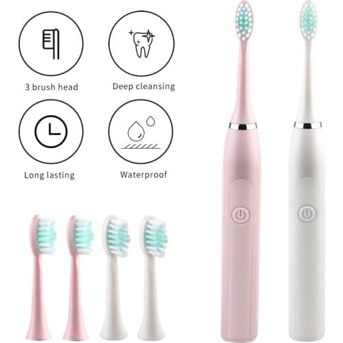 Sonic Electric Toothbrush Adult Toothbrush Ultrasonic Electric Teethbrush Head Replacement Brush Teeth Dental Electrics Brush