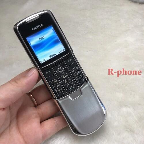 100% Full Original Used NOKIA 8800 Classic Mobile Phone GSM Tri-Bands Unlocked Cell Phone & Silver