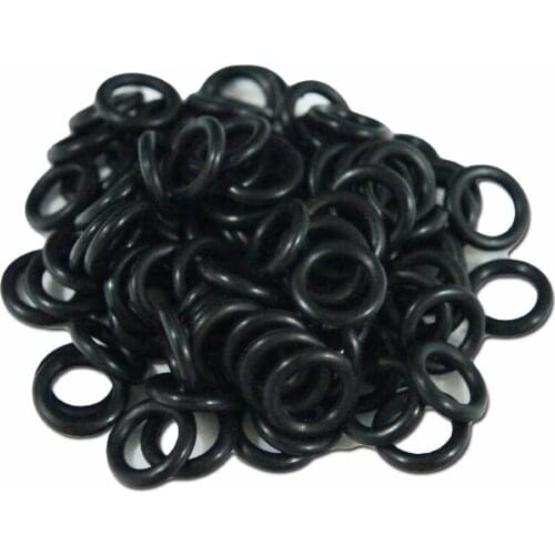 100pcs Black Rubber Bands Damping O-Rings For Tattoo Machine Springs Supply