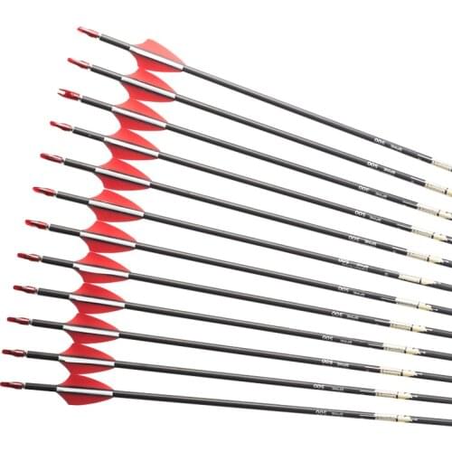 12Pcs Linkboy Carbon Arrows Sp400 500 600 700 800 900 1000 Arrow Tips for Recurve Bow Hunting Accessories