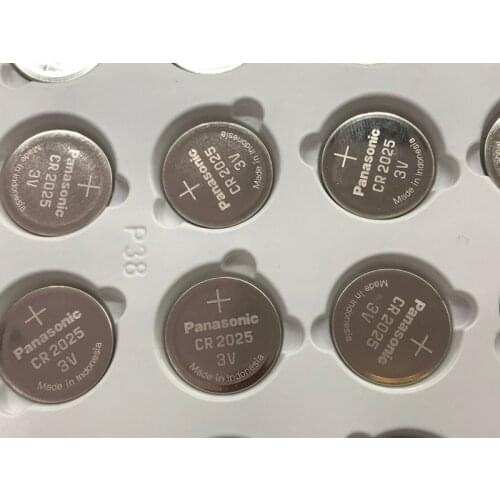 20pcs/lot Panasonic CR2025 Button Cell Batteries CR 2025 3V Lithium Coin Battery For Watch Calculator Weight Scale