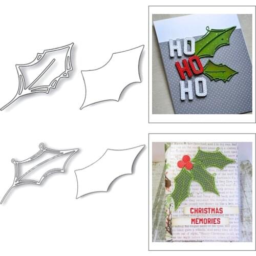 2020 New Christmas Metal Cutting Dies For DIY Cut Paper Making Layered Leaf Decoration Greeting Card Album Scrapbooking NO Stamp