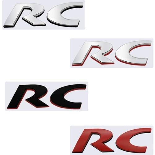 3d metal Car Sticker RC Emblem Sticker Rear Trunk Sticker For Peugeot RC 206 207 208 308 408 508 5008 3008 4008 Car styling