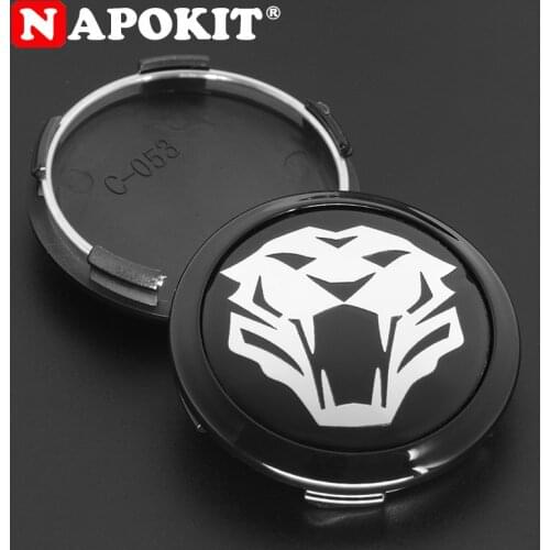 4Pcs 64mm Personality Exclusive Tiger Head Emblem Car Wheel Center Hub Cap for Volvo Audi BMW Car Styling Refit Decoration Logo