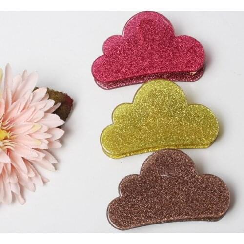 Cloud Shape Acrylic Hair Claws Beam Shining Hairpin Women Hair Accessories Beauty Hair Crab Headwear Girl Hair Clip