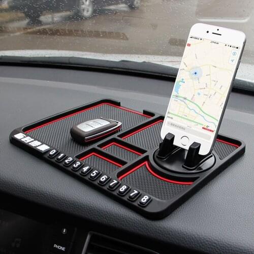 Car Anti-Slip Mat Pad Auto Silicone Phone Holder Stand Non Slip Sticky Anti Slide Dash Phone Mount Silicone Dashboard Car Pad