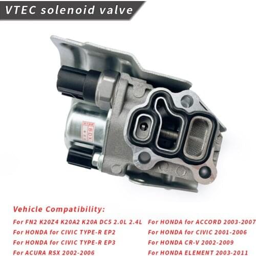 Car Parts VTEC Solenoid Spool Valve For Honda Accord Civid CR-V Element Acura RSX 15810-RAA-A02 15810-RAA-A03 15810RAAA03