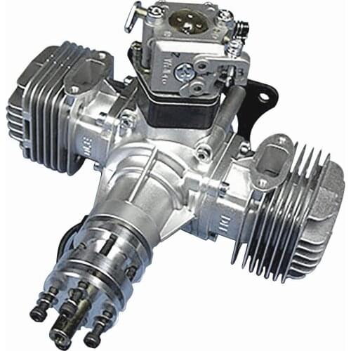 DLE 40 DLE40 RC airplane gasoline engine double cylinder two-stroke side exhaust natural wind cold hand start 40CC displacement