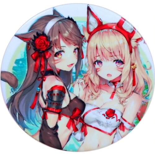 FFFPIN 5.8cm Brooch Cartoon Cat Dog Animal Girl Anime Player Video Gamer Badge Cute Pin Coin Icon Cloth Backpack Ornament Gift