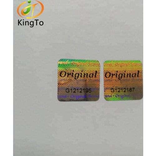Good quality custom hologram sticker label with serial number