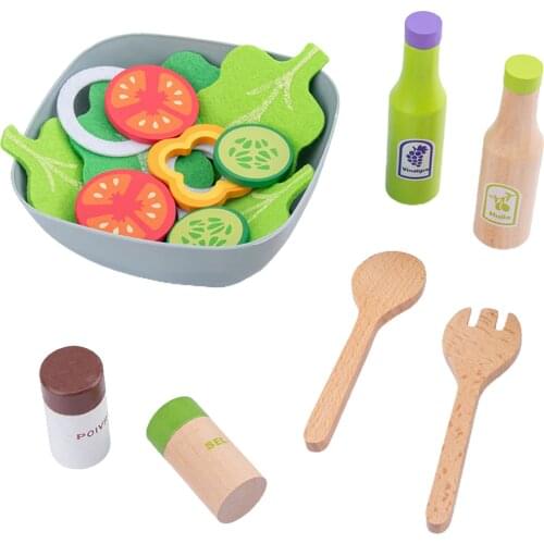 Simulation Kitchen Fruit Vegetable Salad Making Girls Boys Early Learning Toy