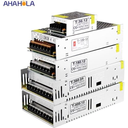 Ac to dc 12v power supply unit 1a 2a 3a 5a 6a 10a 20a 30a 40a 50a smps 12 volt alimentatore switching power supplies