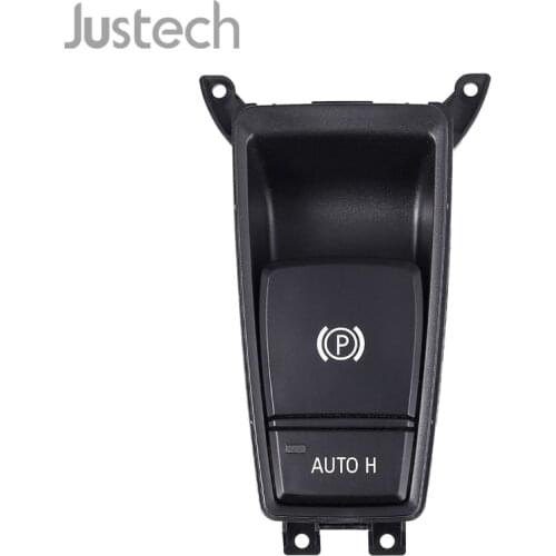 Justech Parking Brake Control Switch 61319148508 For BMW E70 X5 E71 E72 X6 EMF Black Plastic Durable Electric Switch Button