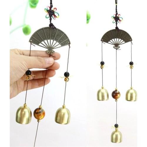 Wind Chime Metal Wind Chimes Decoration Ornament Windbell Aeolian Bells Copper Wind-bell Garden Hanging Fan Home Decor