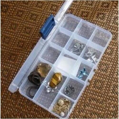 10/15 Grids Guitar Picks Box Clear Plastic Storage Box For Guitar Plectrum & Guitar Accessories