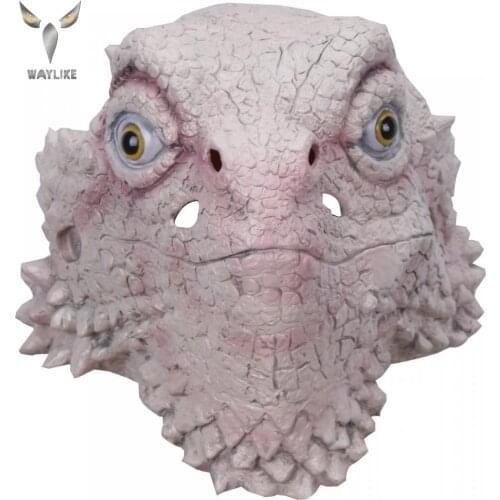 WAYLIKE Halloween Lizard Mask Funny Animal Headgear Cosplay Party Bar Performance Props Animal Head Mask For Teens Adults