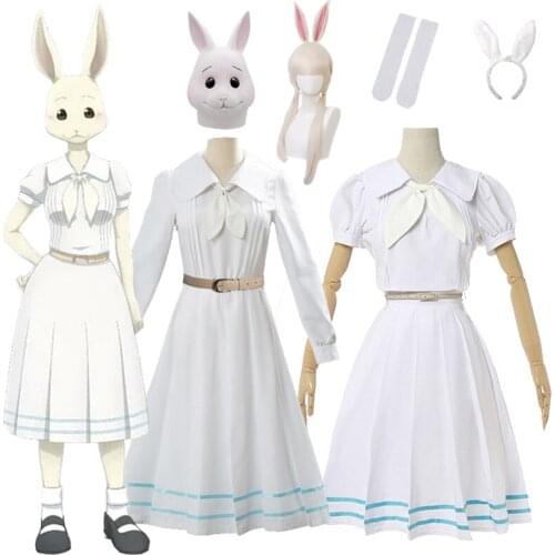 Cosplay Costume Anime Beastars Haru Cosplay Women School Uniform Costume Rabbit Girl Japanese Uniform Outfit Halloween Christmas