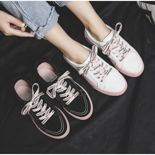 Fashion Womens Canvas Shoes Spring Loafers Women Casual Shoes Comfort Girl Student Platform Shoes Woman Sneakers Lace-up Shoe
