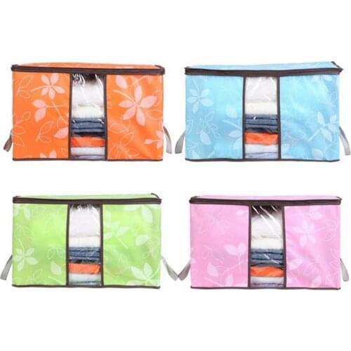 Clothes Organizer Box Non-Woven Family Save Space Organizador Bed Under Closet Storage Box Clothes Organiser Quilt Bag Organizer