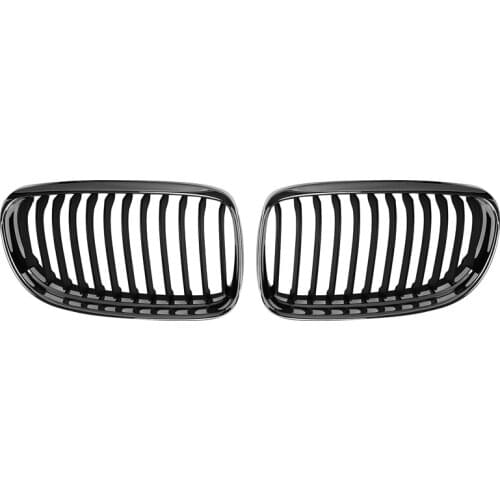 Front Silver Plating Grille Grill Fit for BMW E90 LCI Facelift 3 Series 09-11 51137201969, 51137201970