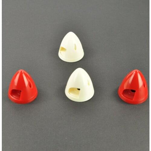 Plastic Spinner For RC Electric Airplane 1.5"-3.75" Red / White Color Two Blades