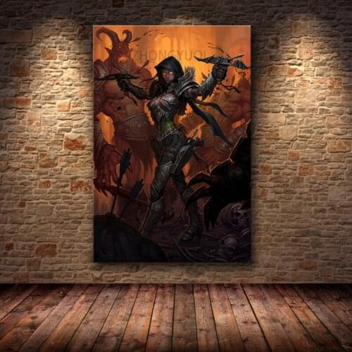 Canvas game poster Diablo HD Pictures Art Paintings Canvas Art for Home Decor painting Wall Art