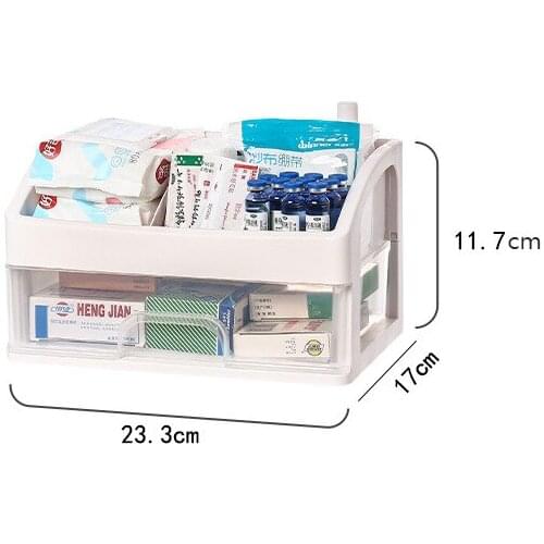 RANO LT13 Desktop Plastic Cosmetic Skin Care Products Drawer Storage Box