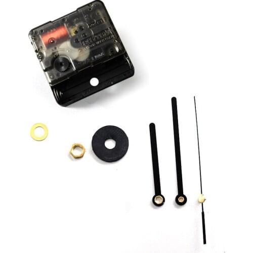 R Plastic quartz clock movement with Black short hands Silent Movement sweep mechanism DIY Clock Accessory Kits