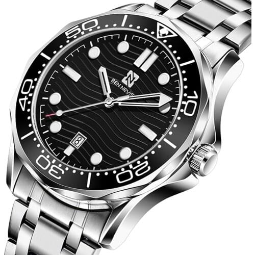 Ben Nevis Luxury Brand Quartz Watch Stainless Steel Band Luminous Time Mark Calendar Fashion Man Business Sport Clock Reloj