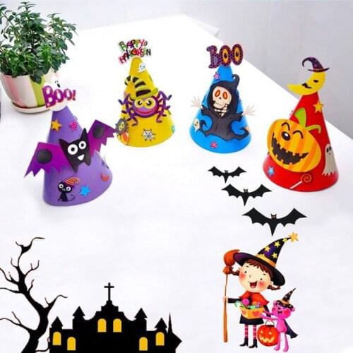 Christmas Cute Hat Halloween Decorations Ghost Festival Witch Pumpkin Hat Party Children Birthday Hats Festive Cap Supplies