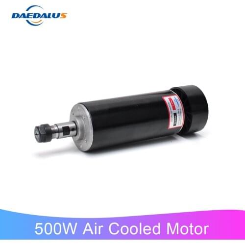 DC Spindle 500W Air Cooled CNC Spindle Motor 0-100V Machine Tool Spindle ER11 Milling Motor For Engraver Machine