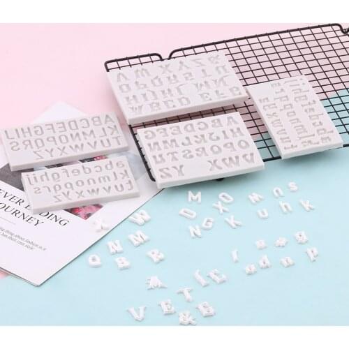 Letters Alphabet Silicone Mold Cake Decorating Tools Chocolate Fondant Mold DIY Cake Baking Soap Mould