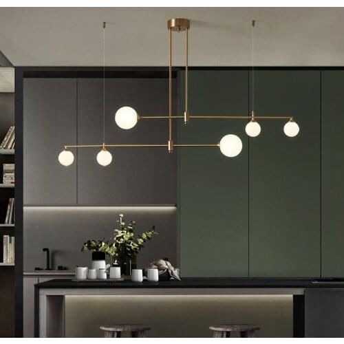 Modern crystal glass ball led light chandelier ceiling modern led chandelier cocina accesorio lustres para quarto luzes de teto