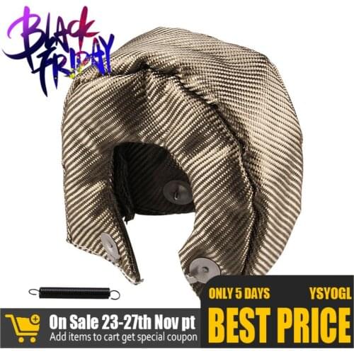 Lava Fiber Turbo Blanket Engine Fire retardant Heat Shield Barrier Titanium Turbocharger Cover Turbine House FOR T3,T4,T6