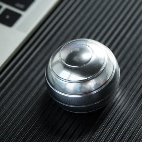 Vortecon Desktop Anti Stress Toy Aluminum Alloy Decompression Hypnosis Rotary Gyro Adult Fingertip Toy Round Metal Desk Spinner