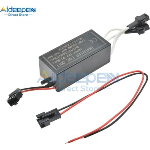 1Pcs DC 12V to 900V CCFL Inverter Male Connection For CCFL Angel Eyes E46 E39 E53 Driver Projector Lens Light Ballast Box