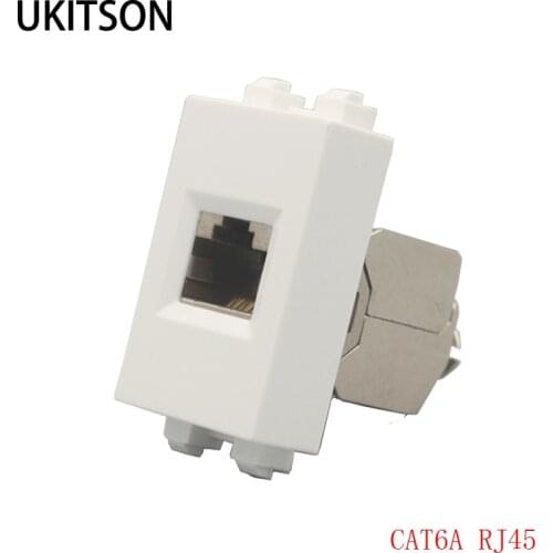1 Unit 10GB Internet CAT6A RJ45 Modules CAT.6A Socket 23x36mm LAN Slot