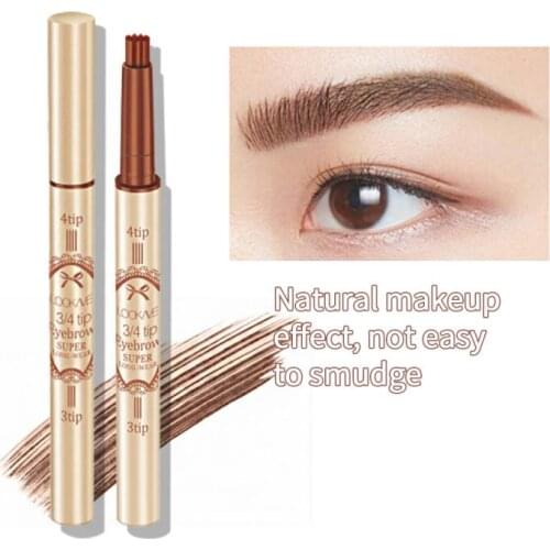 3/4 Bifurcated Eyebrow Pencil Long-lasting Natural Automatic Eyebrow Pen Easy To Color Waterproof Sweatproof Eyebrow TSLM1