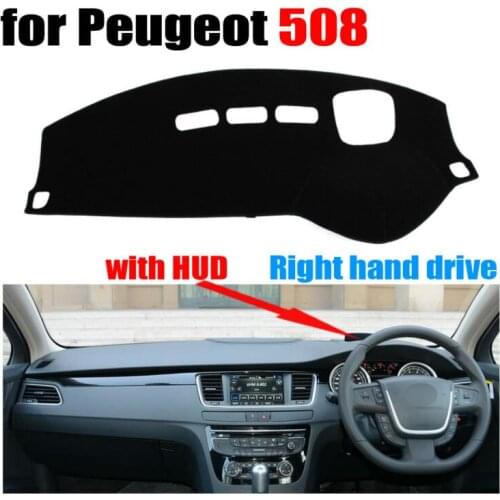 Car dashboard covers for Peugeot 508 High configuration all the years Right hand drive dashmat pad dash cover auto accessories