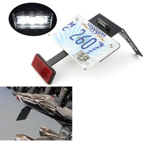 License Registration Plate Holder Bracket Fit For Suzuki GSXR1000 1000 2009-2016 Motorcycle Aluminum Tail Tidy Fender Eliminator