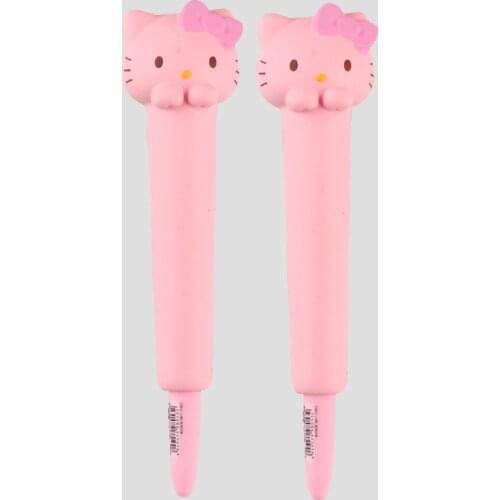 2pcs Pink cat decompression pen cute creative cartoon students use decompression gel pen