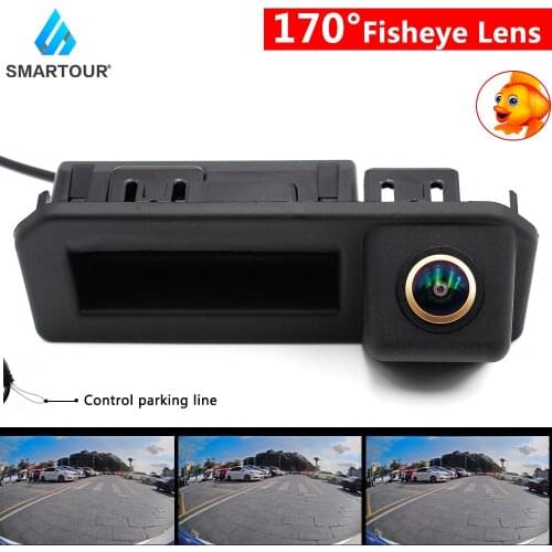 Car Rear View Reverse Backup Trunk Handle Fisheye Lens Camera For Audi Q2 Q5 A5 VW Skoda Kodiaq Cayenne Porsche Cayenne/POLO
