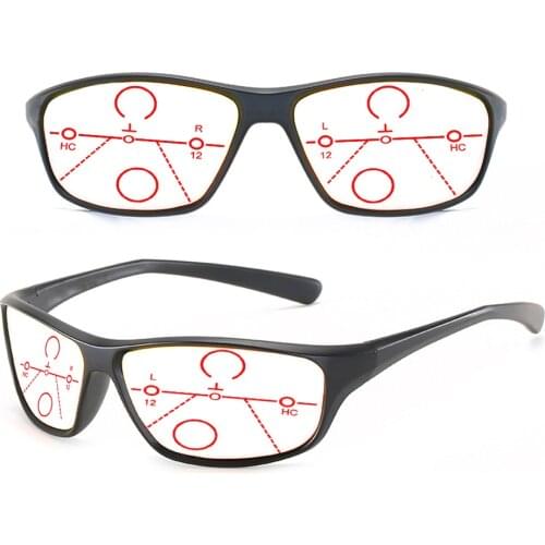 Stick Face Sports Ultralight Progressive Multifocal Reading Glasses +0.75 +1 +1.25 +1.5 +1.75 +2 +2.25 +2.5 +2.75 To +4