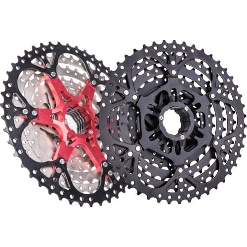 MTB 9 Speed 11-46T Cassette Silver Black 9s Sprocket Mountain Bike 9v k7 Wide Ratios Freewheel For SHIMANO M430 M4000 M590