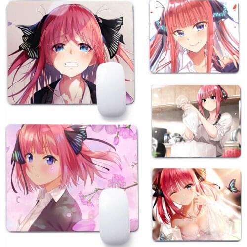 Nino Nakano Mouse Pad Deskpad Gaming Writing Desk Mat Keyboard Mats For Office Home Computer Mousepad