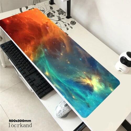 Computer Mouse Pad Galaxy Rectangle Anti-Slip Natural Rubber Mousepad Desktop Computer Gaming Mouse Pads